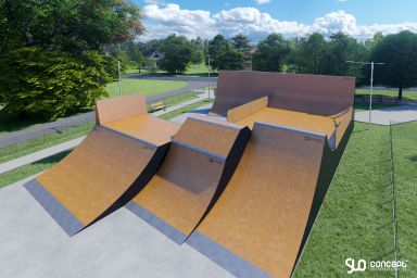 Modular wooden skatepark project - Wieprz-Frydrychowice