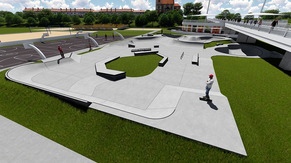 Projekt skateparku - Wilno