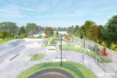 Concrete skatepark and pumptrack project - Zgorzelec